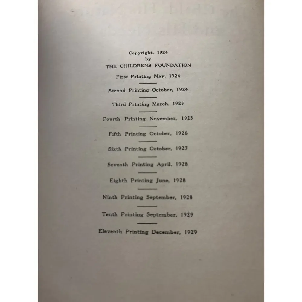 The Child: His Nature And His Needs C1924 The Children’s Foundation MV O’Shea